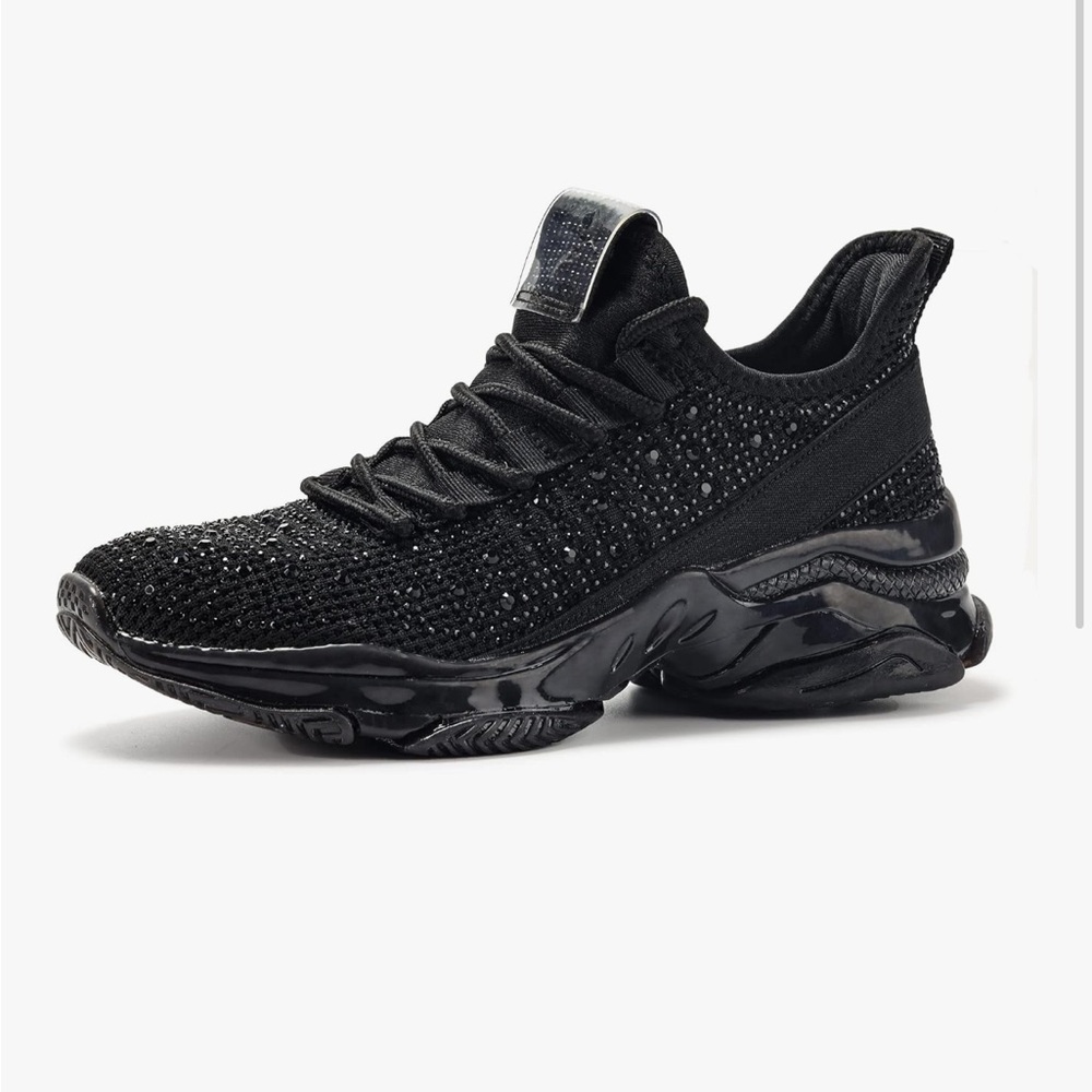 Black Rhinestone Sneakers - Picture 6 of 6